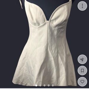 Zara Strapless Cream Dress NWT Very nice style with bows on straps